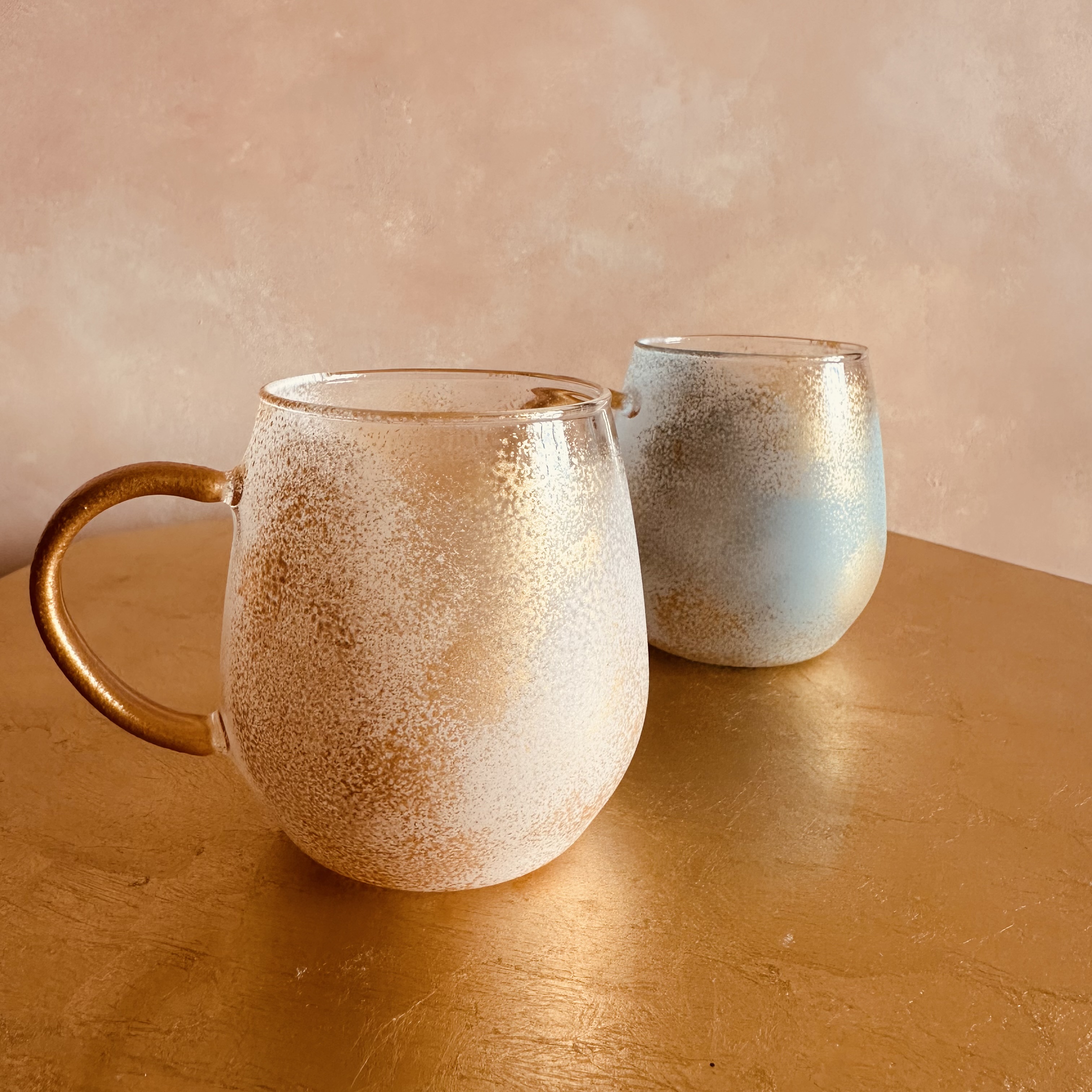 okinawan powder colors 耐熱マグカップ　Pink & Blueセット